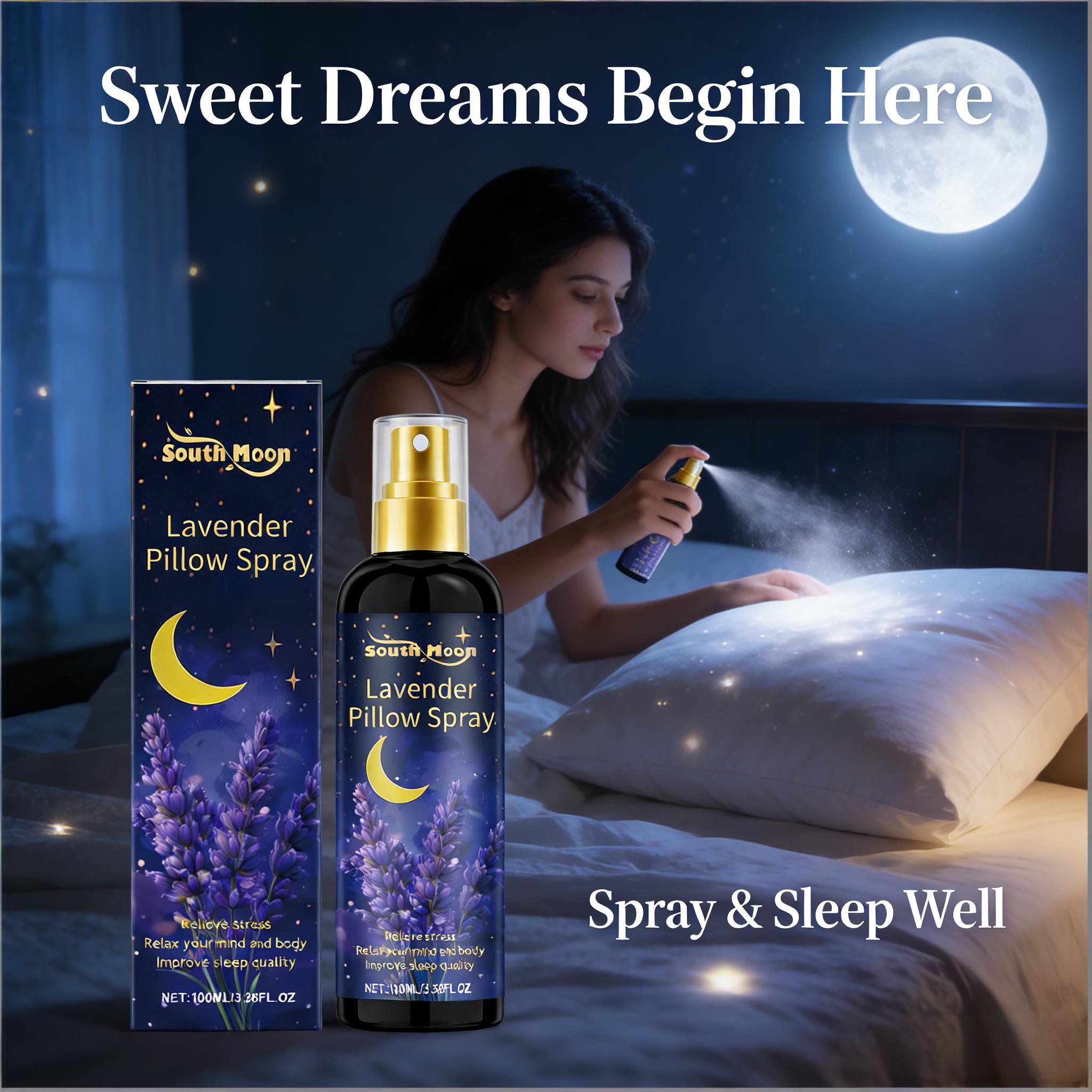 Lavender Pillow Spray - 베개용 수면 스프레이 라벤더, 불안 완화,