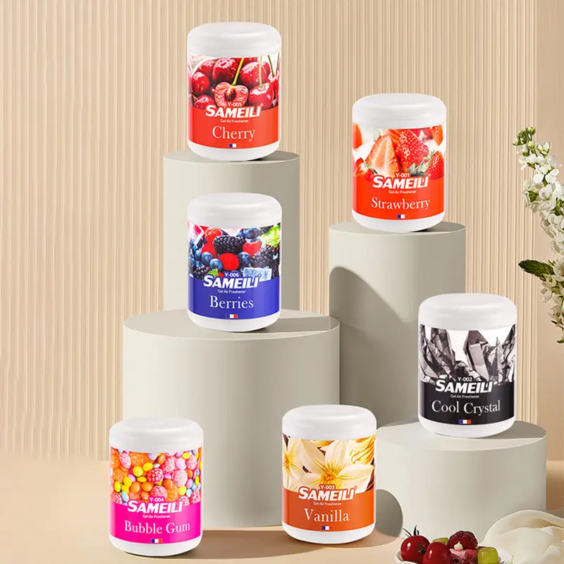 Home Fragrance Gel - 오래 지속되는 장미 향기가있는 고급 자동차