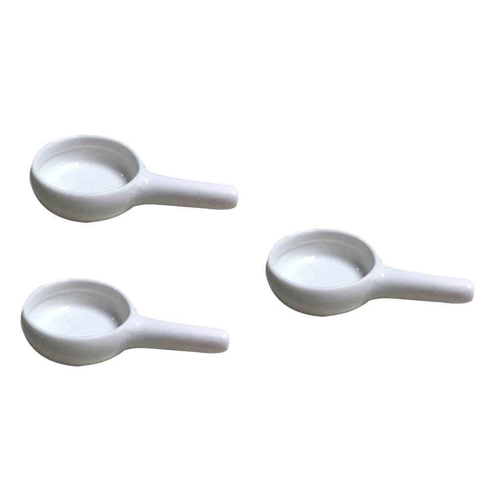 Ceramic Oil Burner - 세라믹 스푼 3개, 부드러운 손잡이 홀더