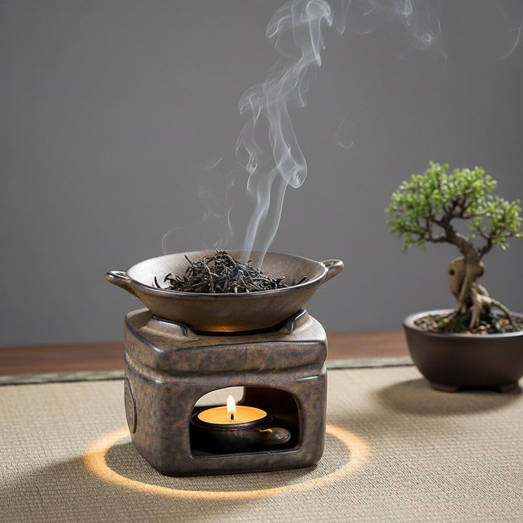 Ceramic Oil Burner - 아로마테라피 아로마 버너 3 in 1