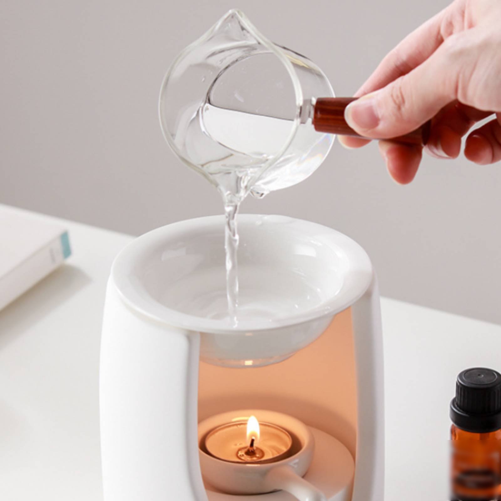 Ceramic Oil Burner - 아로마 램프 사용하기 쉬운 세라믹 오일
