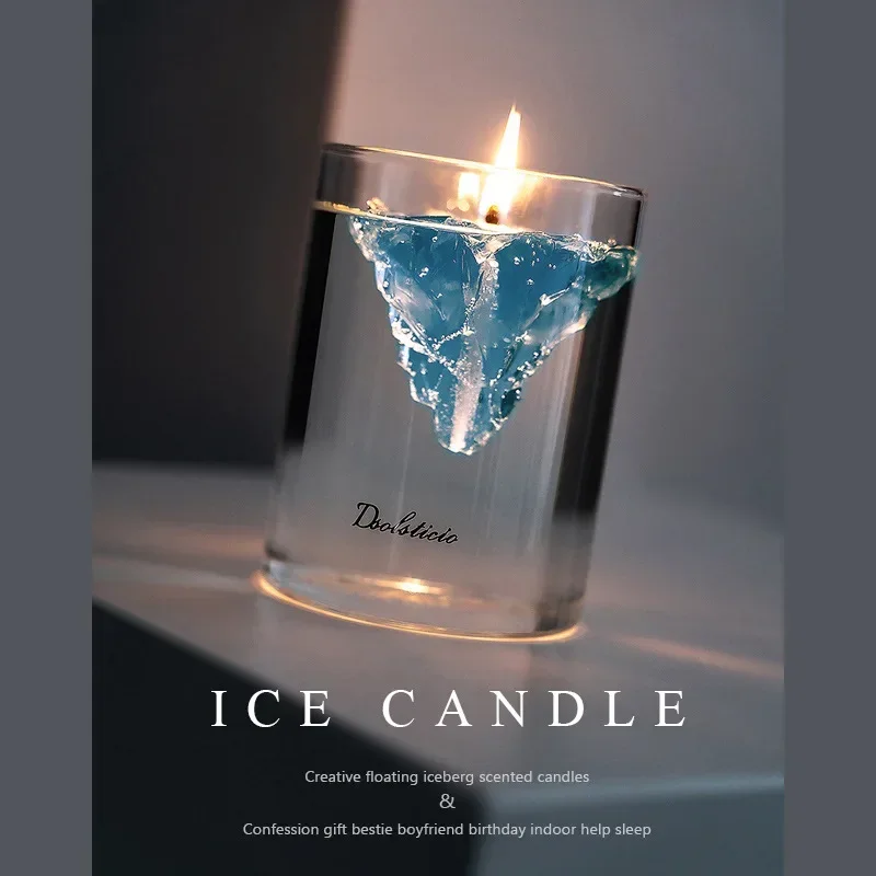 Home Fragrance Gel - 떠 다니는 빙산 양초, 수제 젤리