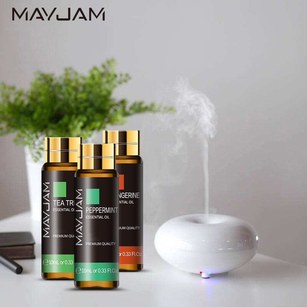10ML 라벤더 유칼립투스 순수 에센셜 오일 로즈 레몬 - Home Fragrance Bergamot 리뷰 및 가격