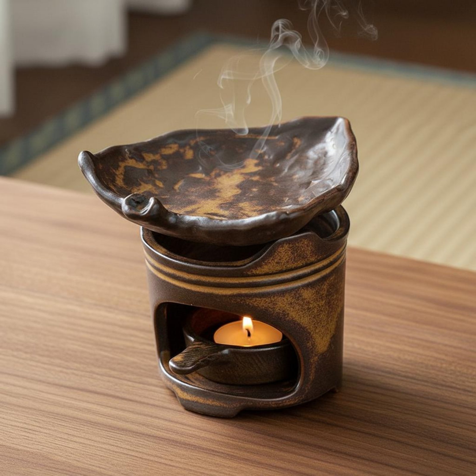 세라믹 티 로스터, 평온한 디자인의 캔들로 작동하는 오 - Ceramic Oil Burner 리뷰 및 가격