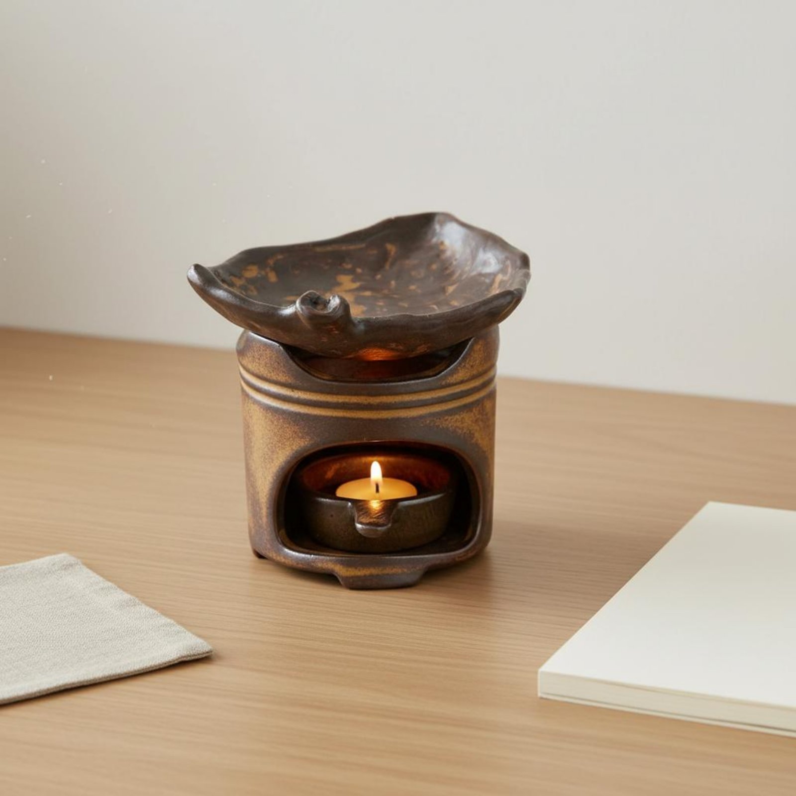 세라믹 티 로스터, 평온한 디자인의 캔들로 작동하는 오 - Ceramic Oil Burner 리뷰 및 가격
