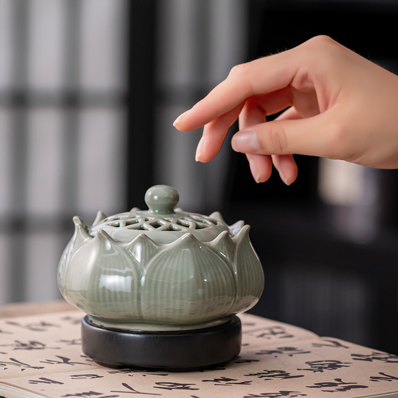 세라믹 전자 향 버너 조절 가능한 온도 가정용 백단향  - Ceramic Oil Burner 리뷰 및 가격