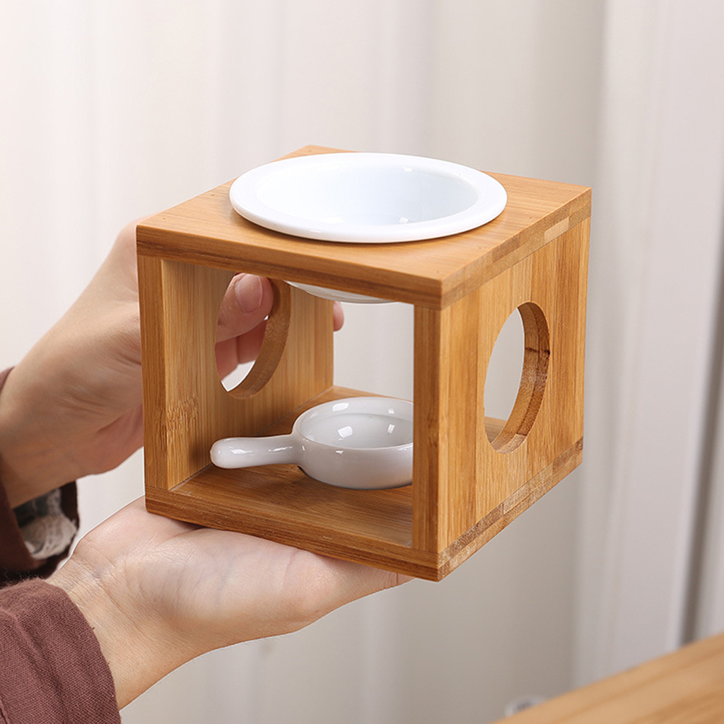 세라믹 왁스가 달린 나무 에센셜 오일 버너, 멜트 워머 - Ceramic Oil Burner 리뷰 및 가격