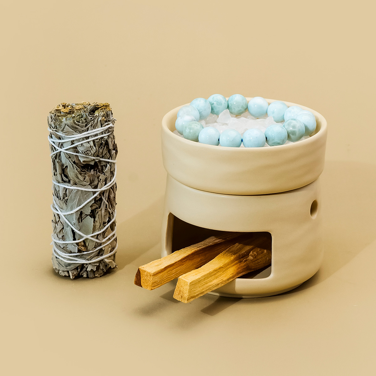 1세트 천연 크리스탈 아로마 스톤, 세라믹 아로마 버너 - Ceramic Oil Burner 리뷰 및 가격