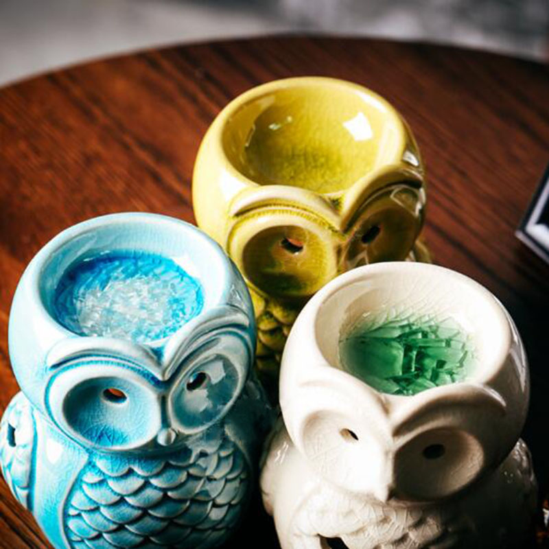 세라믹 아로마 테라피 버너 올빼미 아로마 오일 램프 선 - Ceramic Oil Burner 리뷰 및 가격