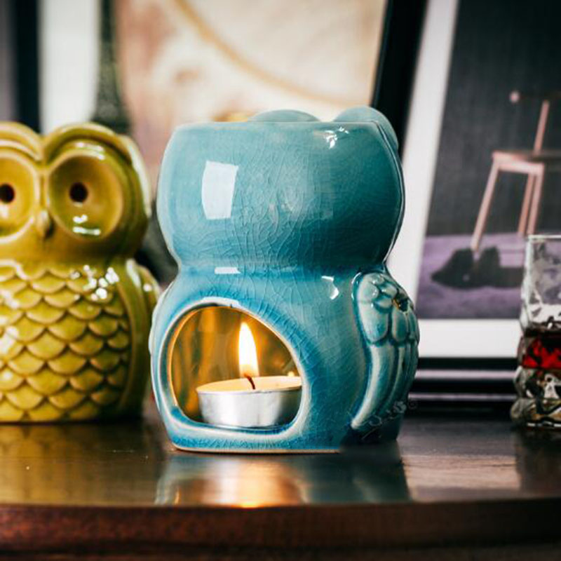 세라믹 아로마 테라피 버너 올빼미 아로마 오일 램프 선 - Ceramic Oil Burner 리뷰 및 가격