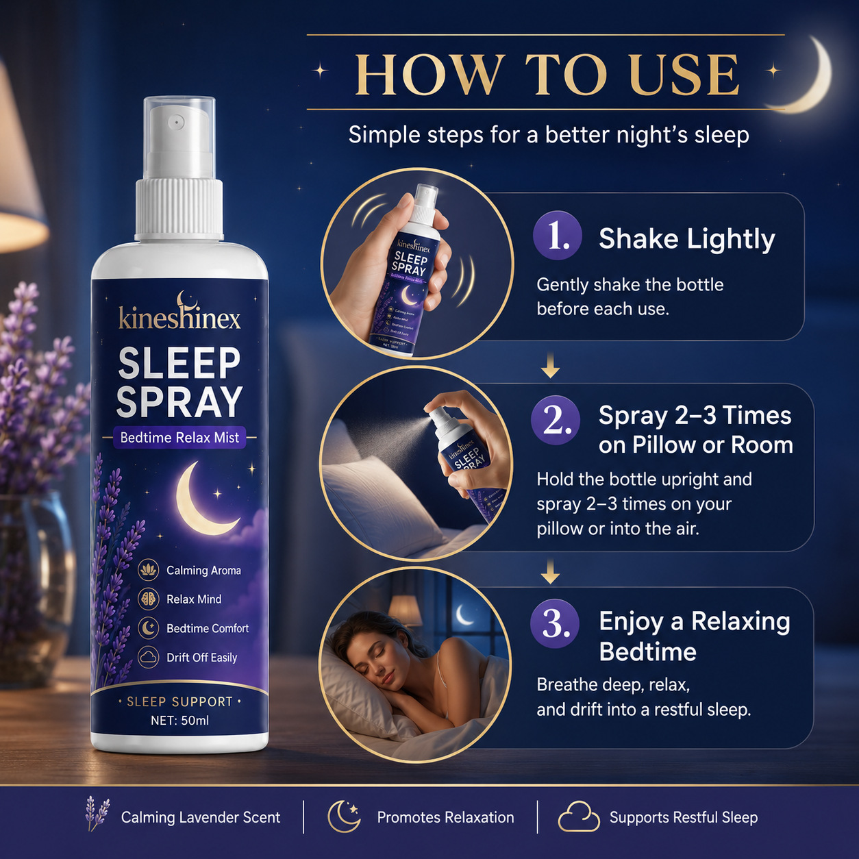 수면 스프레이 – 진정시키는 향이 나는 취침 시간 릴렉 - Lavender Pillow Spray 리뷰 및 가격